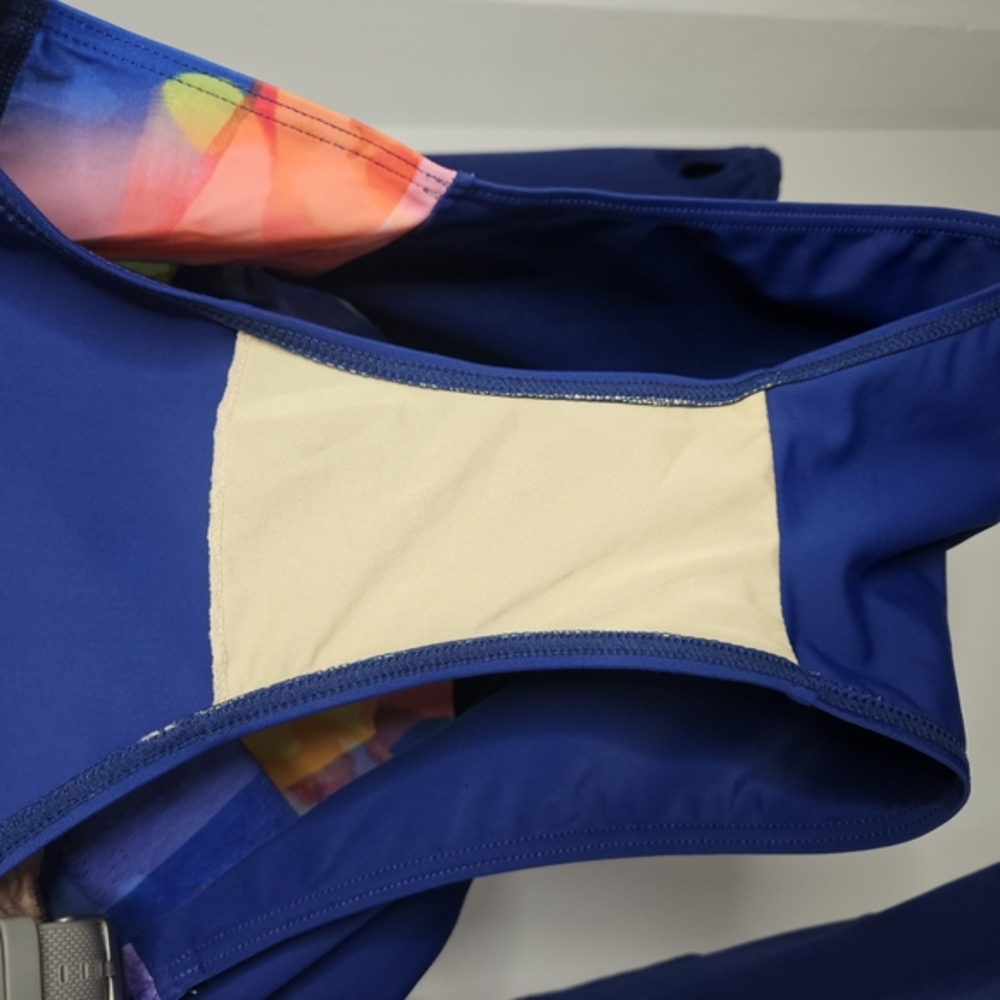 Axesea Siren Blue Long Sleeve One Piece Swimsuit  14 with Front Zipper UPF 50+‎ - Picture 9 of 13